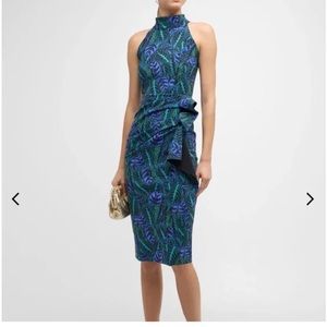 Chiara Boni La Petite Robe Amenadiel Sleeveless Side-Drape Dress - Felce